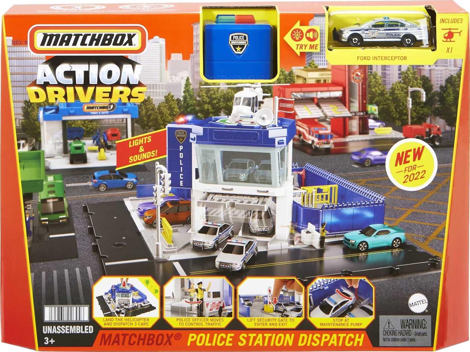 Buy Matchbox Action Drivers Matchbox Police Station Dispatch Playset