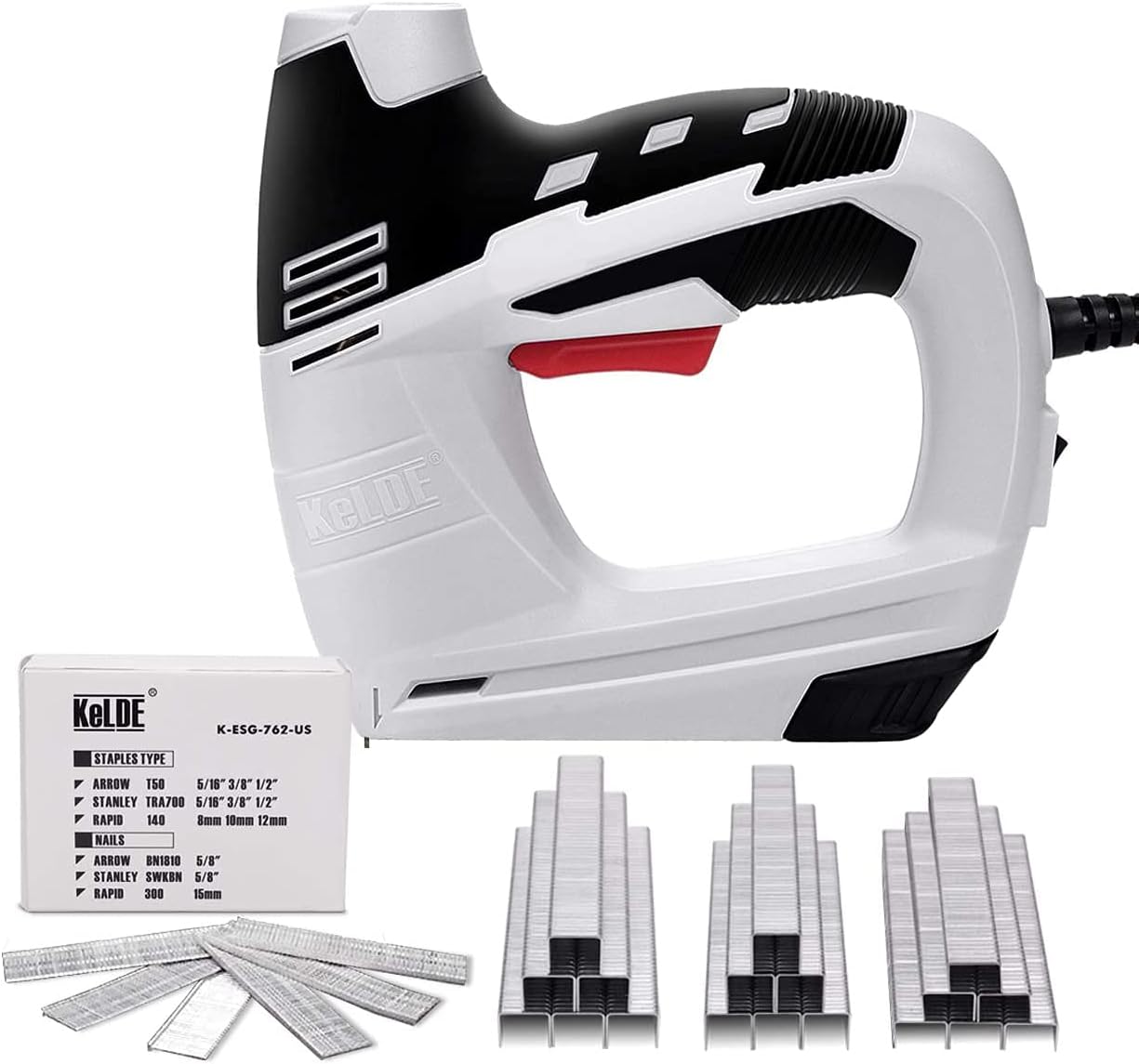 DENEST Electric Nail Gun Heavy Duty Staple Gun Cordless Stapler Nailer  Woodworking Tool - Walmart.com