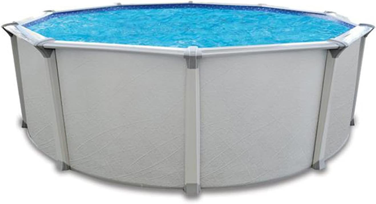 Aquarian Pools Fuzion Series 18x52 Round Above Ground Swimming Pool ...