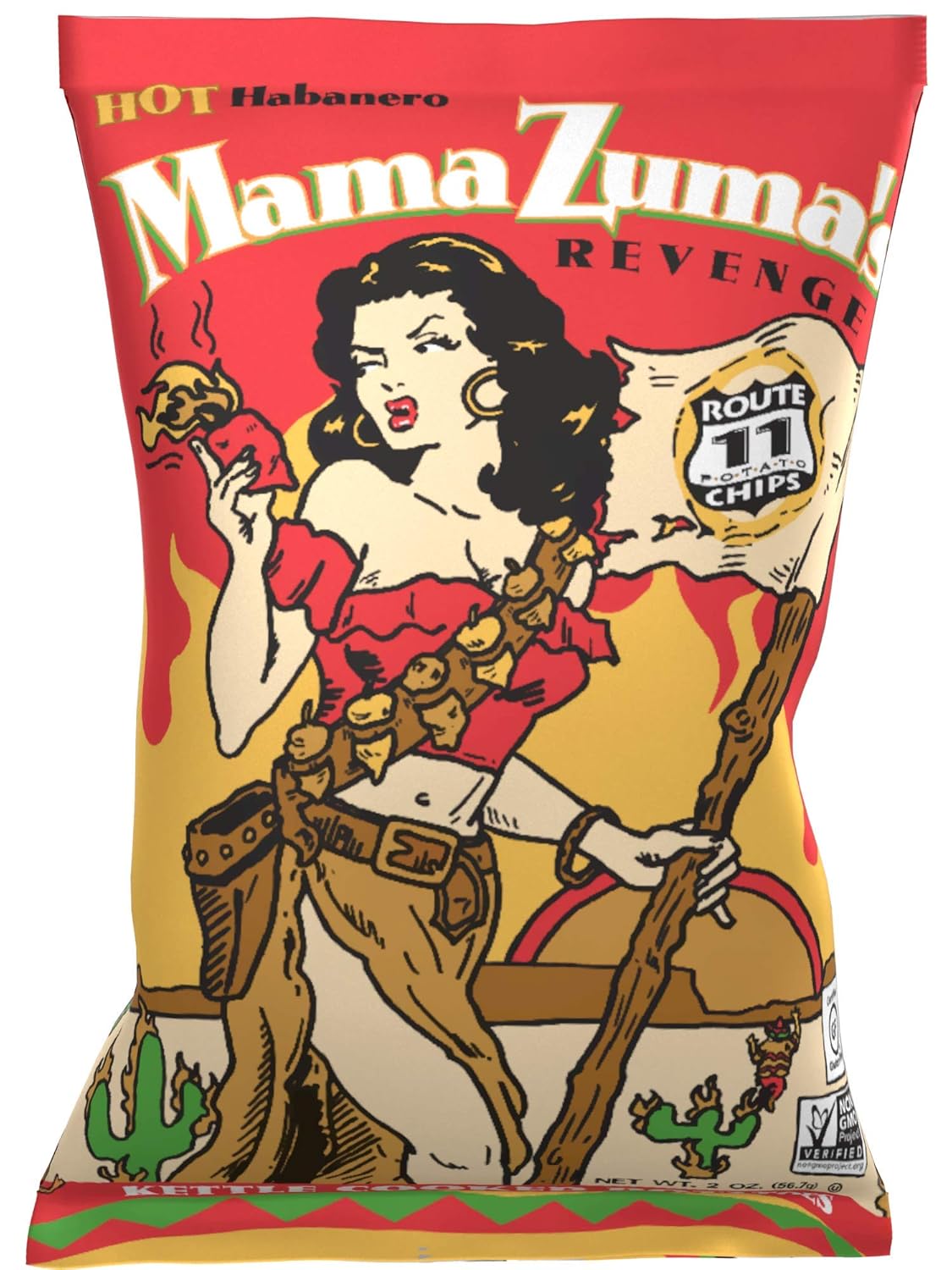 Route 11 Mama Zuma's Revenge Potato Chips, 2oz 6 ct Mauritius | Ubuy