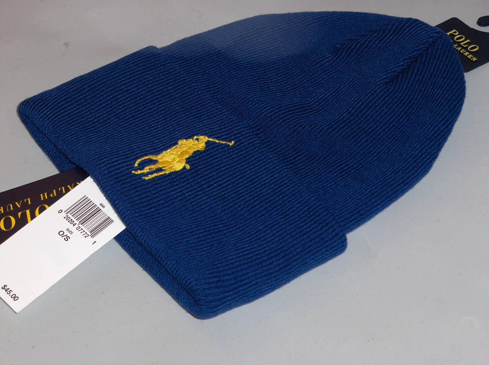 Polo Ralph Lauren Terrain Knit Cuffed Beanie Hat Red