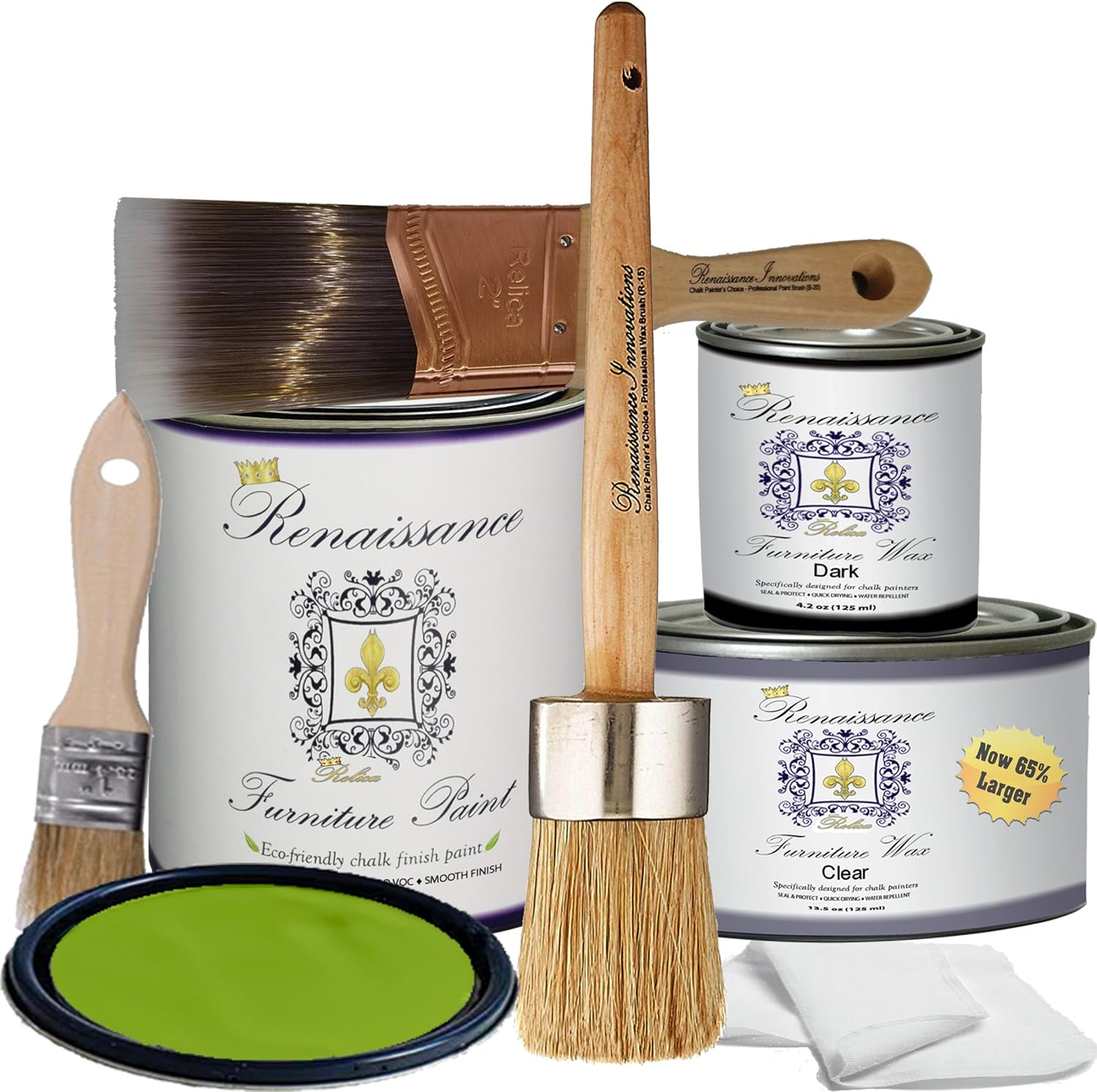 Buy Renaissance Chalk Finish Paint - Mystic Moss 2 - Deluxe Starter Kit ...