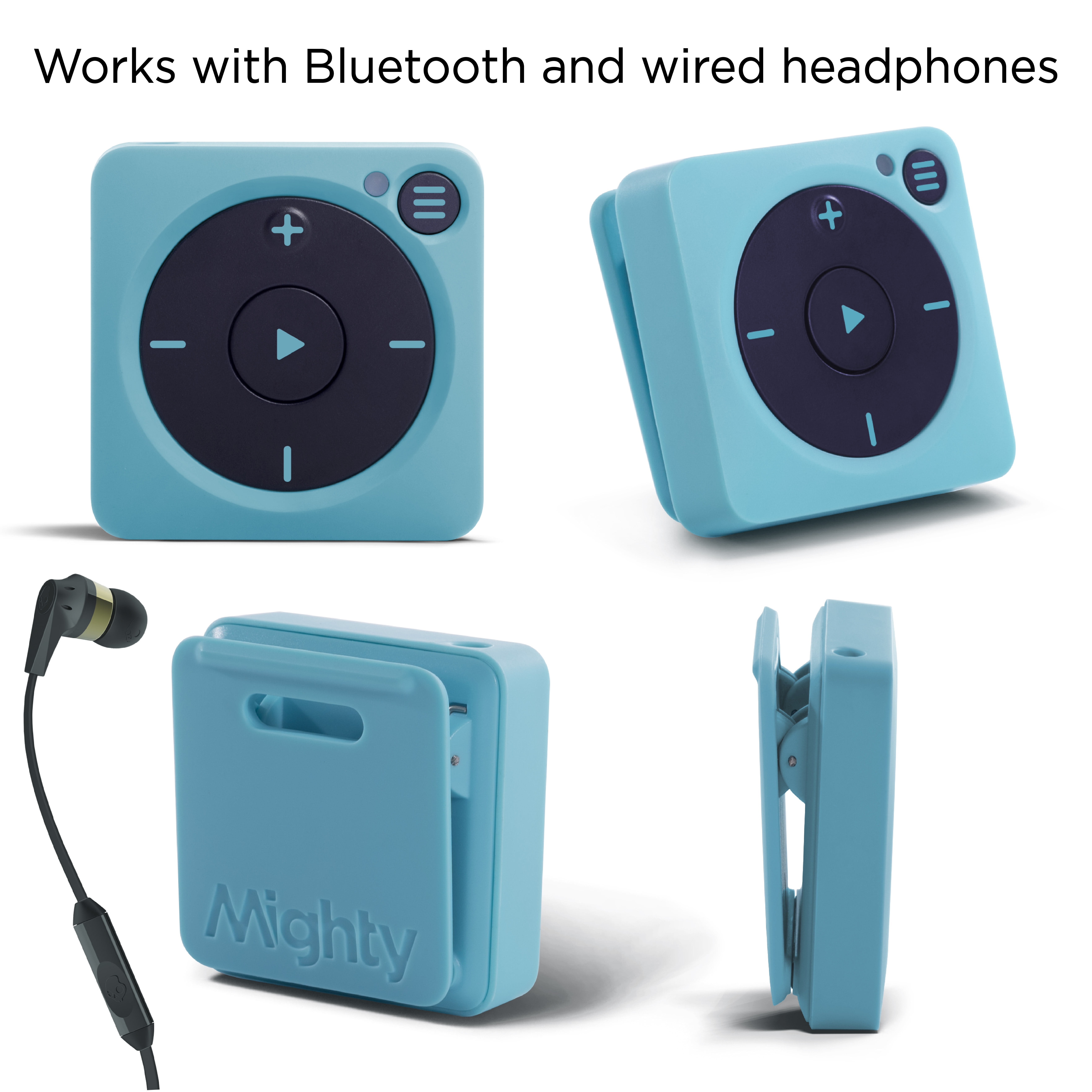 Mighty vibe spotify music player bluetooth & wired headphones stores new arrivals