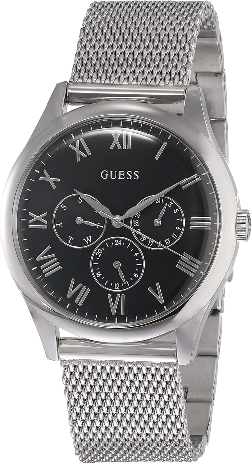 GUESS Factory Men s Steel and Black Lebanon Ubuy