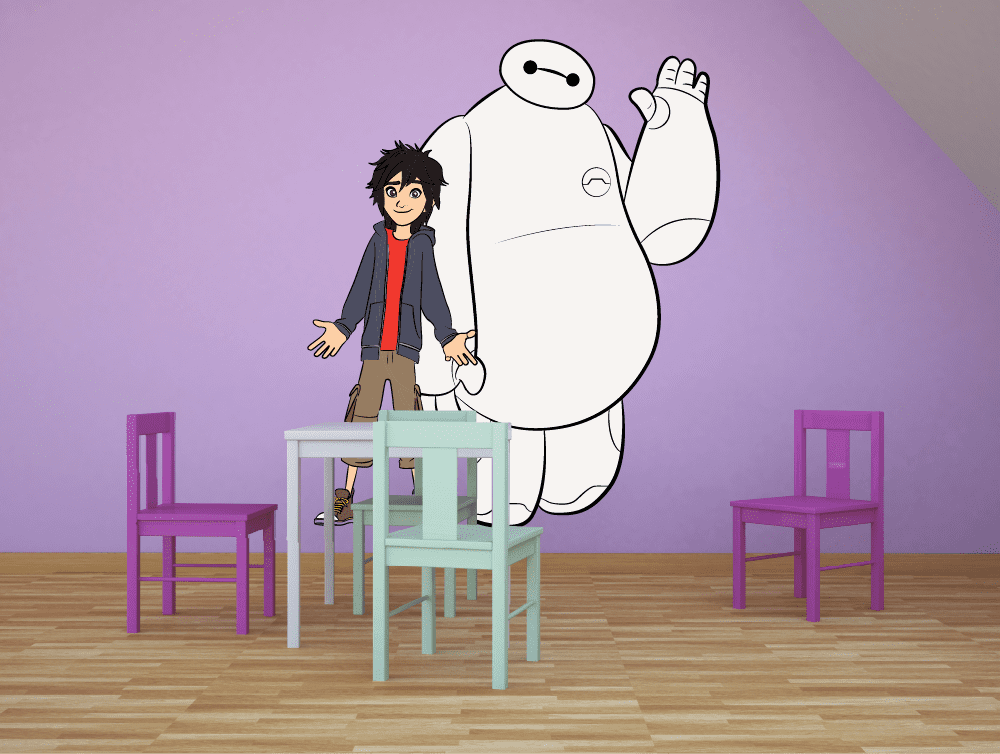 Buy Hiro Hamada Big Hero 6 Cartoon Character Wall Decal Vinyl Sticker ...