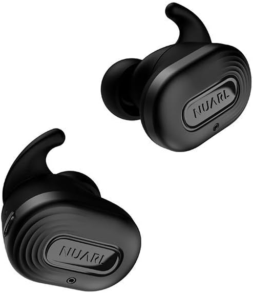 NUARL N10 Pro Active Noise Canceling ANC Truly Wireless Stereo Earphones Earbuds Bluetooth5 7hr Playback aptX AAC with HDSS IPX4 N10PRO BMBlack