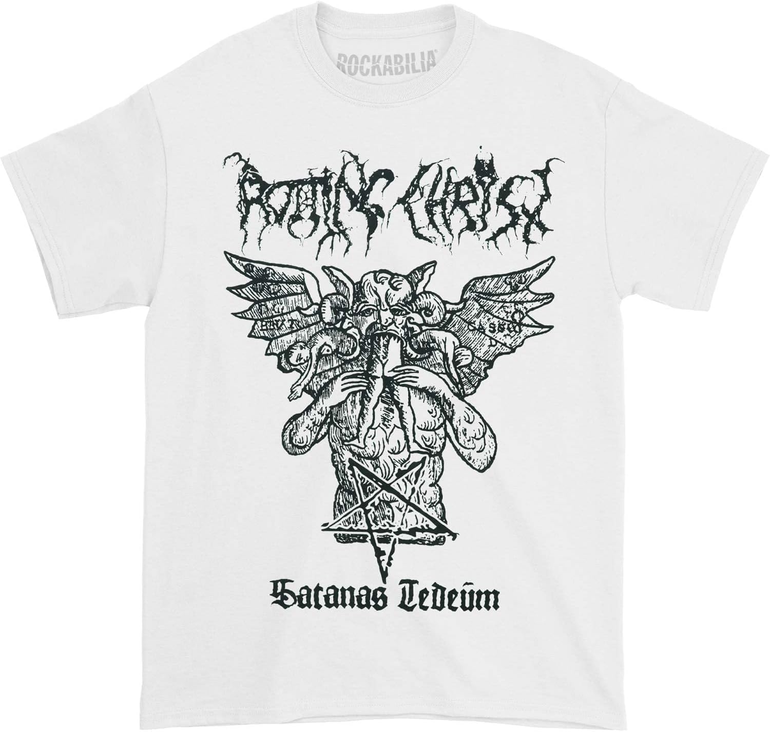 Buy Rotting Christ Satanas Tedeum White Tee at Ubuy Ghana