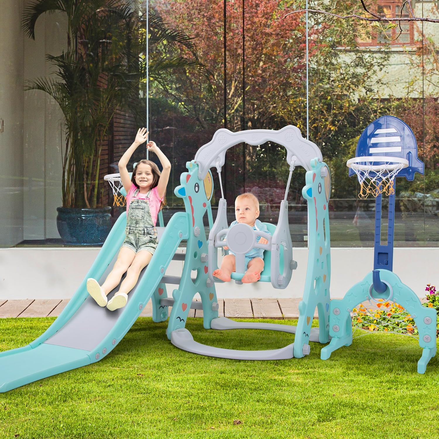 5 in 1 Kids Slide for Toddlers Age 1 8 Slide and UK Ubuy