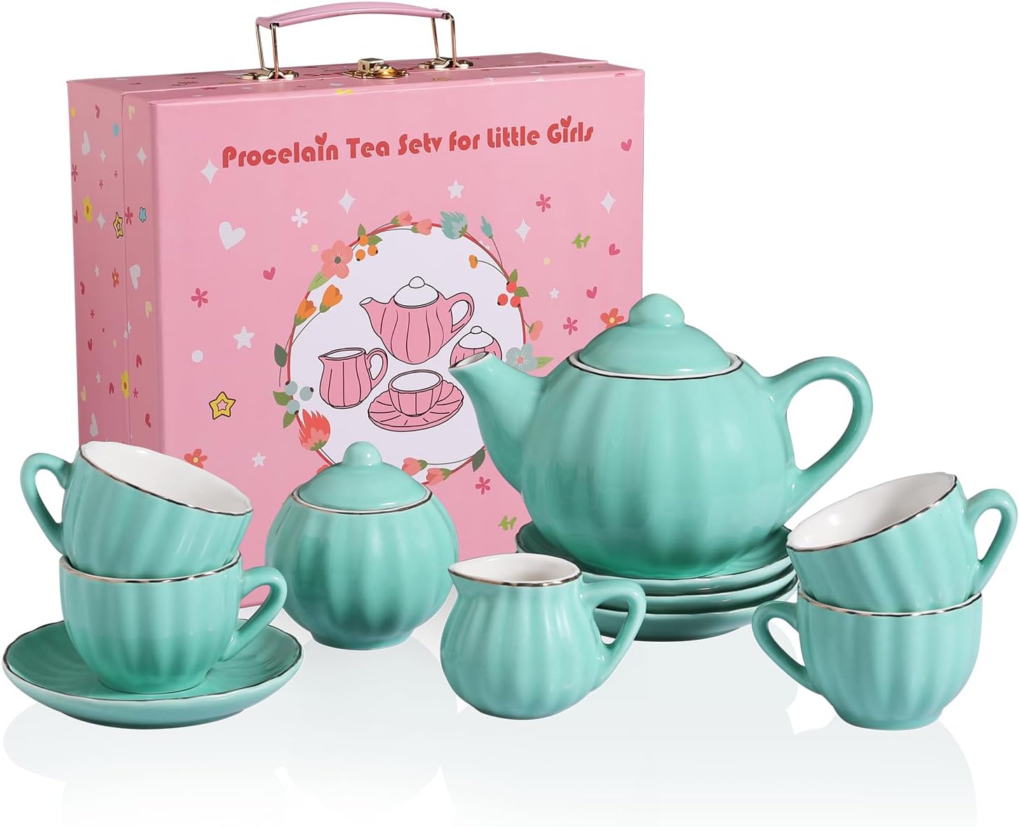 Sweejar Porcelain Tea Set for Little Girls Kitchen India Ubuy